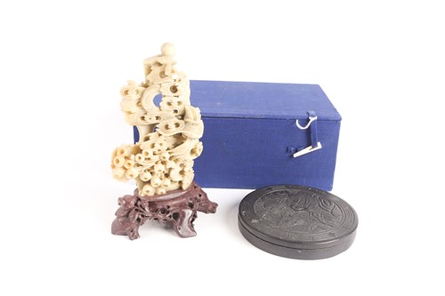 Lot 78 - A Chinese carved and intricately pierced...
