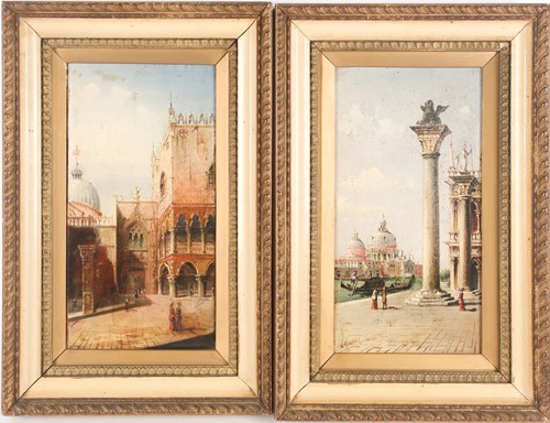Lot 171 - 19th century Continental school, a pair of...