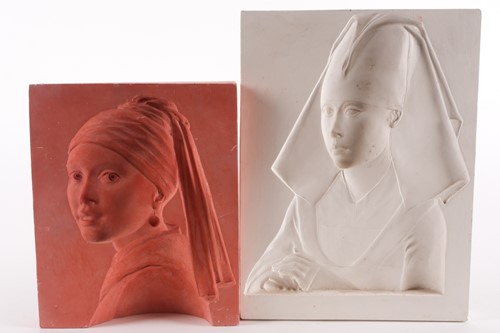 Lot 111 - Late 20th-century school, two cast plaster...