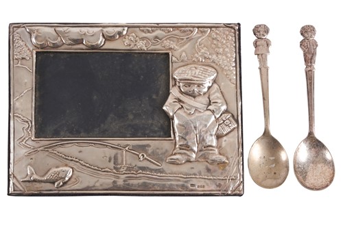 Lot 14 - A late 20th century embossed, rectangular...