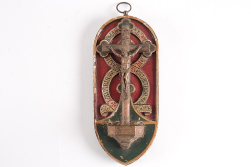 Lot 113 - A late 19th century carved wood, gilt and...