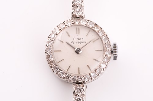 Lot 524 - Girard Perregaux. A lady's diamond cocktail...