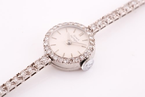 Lot 524 - Girard Perregaux. A lady's diamond cocktail...