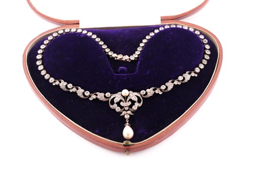 Lot 232 - A late Victorian paste and simulated pearl...