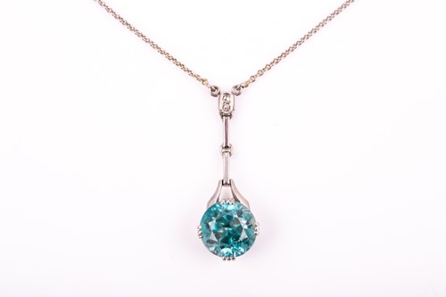 Lot 14 - An early to mid 20th century 18ct white gold...