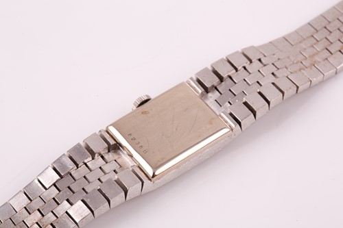 Lot 391 - A mid 20th century ladies white metal watch...
