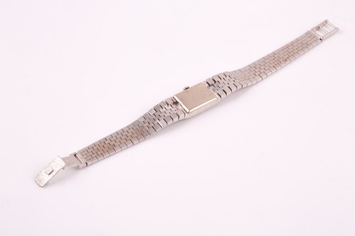 Lot 391 - A mid 20th century ladies white metal watch...