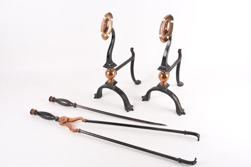 Lot 265 - William Tonks & Sons, a pair of cast iron and...