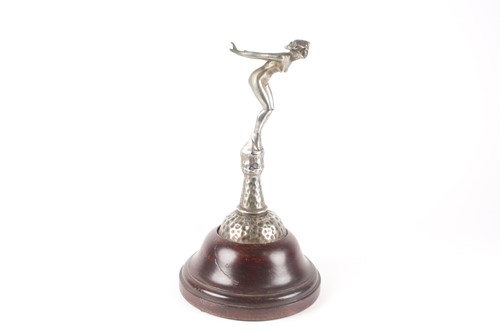 Lot 335 - A large chrome 'Speed Nymph' car mascot, in...