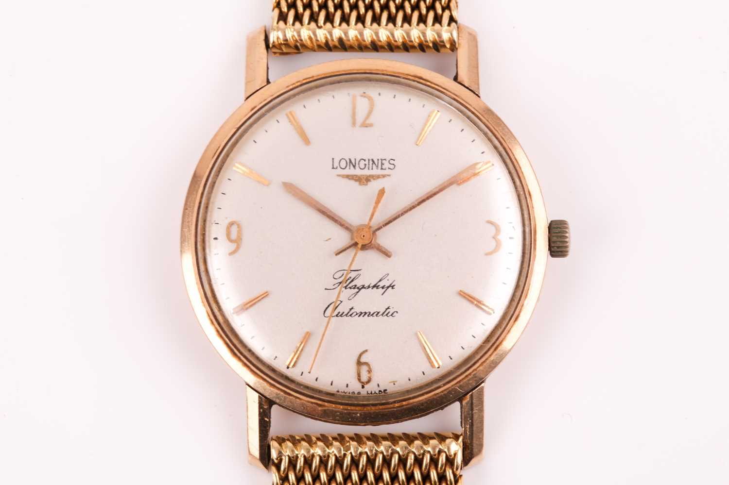 Lot 613 - A Longines gentleman's gold "Flagship...