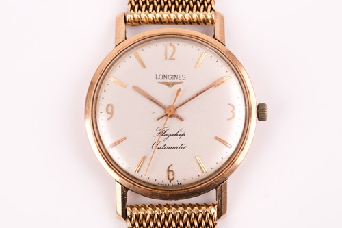 Lot 613 - A Longines gentleman's gold "Flagship...