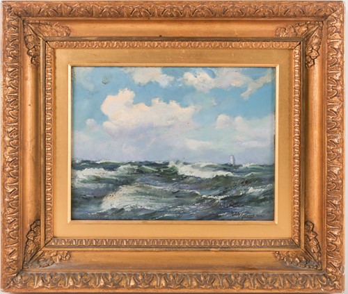 Lot 7 - Alex Maclean RBA (1967-1940), seascape under...