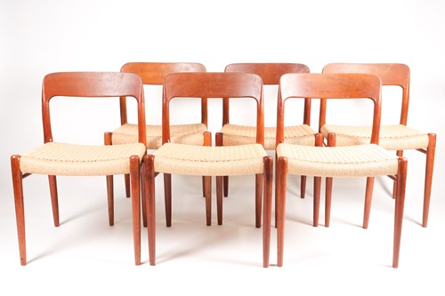 Lot 190 - Niels Otto Moller for J L Moller Models, a set...