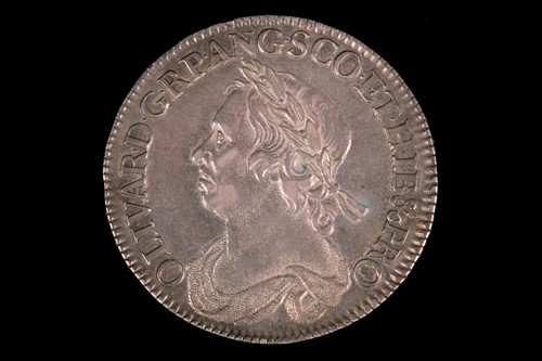 Lot 318 - British coins, Oliver Cromwell, Halfcrown,...