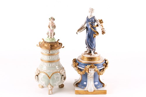 Lot 438 - A late 19th-century continental porcelain...
