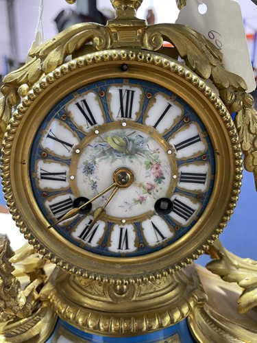 Lot 269 - A late 19th century Japy Freres ormolu clock...