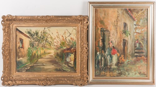 Lot 51 - P Centro? (20th century), two impressionist...