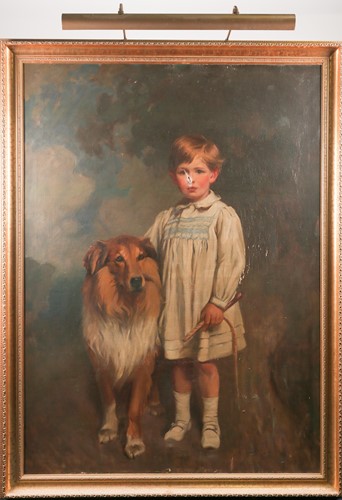 Lot 56 - Early 20th-century school, a large full-length...