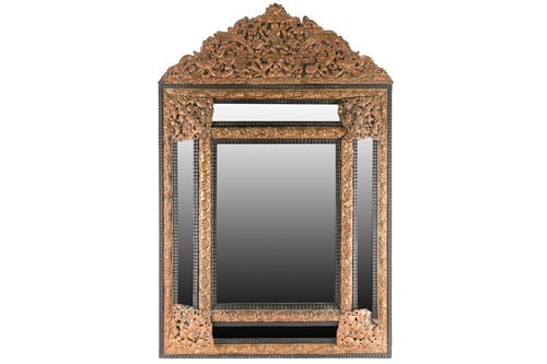 Lot 233A - A large 19th century Italian pressed brass...