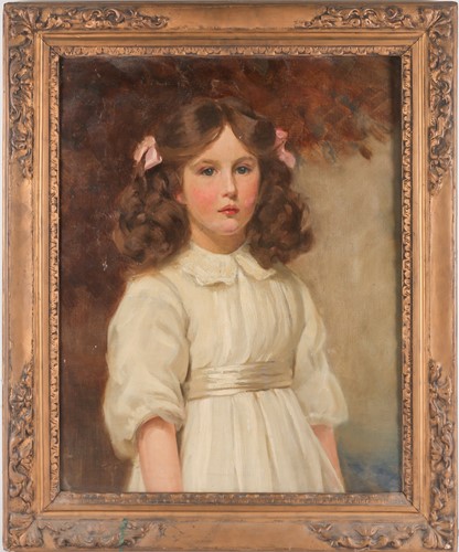 Lot 52 - 19th century school, a half-length portrait of...