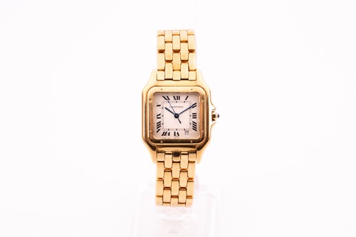 Lot 535 - An 18ct yellow gold Cartier Panthere ladies...