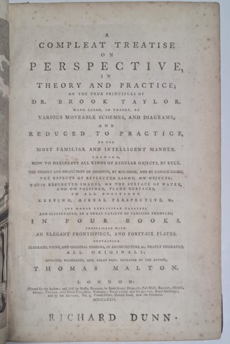 Lot 284 - Thomas Malton, A Compleat Treatise on...