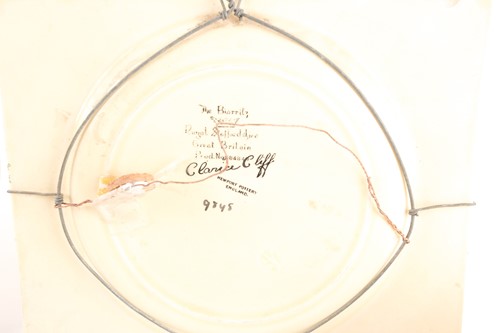 Lot 231 - A Clarice Cliff Fantasque conical teapot,...