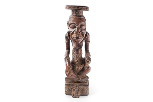 Lot 195 - A Kuba figure of a King, Bushoong, Democratic...