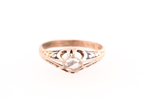 Lot 84 - An early 19th century single stone diamond and...