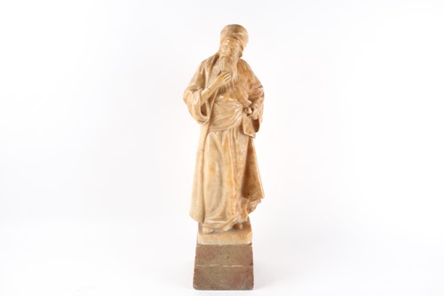 Lot 248 - Nicciole, a carved alabaster figure of an...