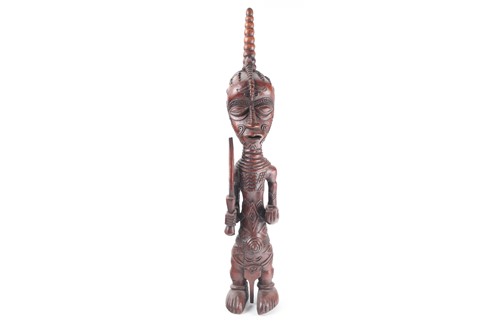 Lot 160 - A Lulua standing power figure, Democratic...