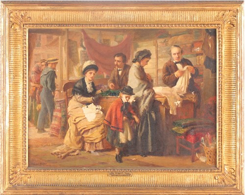 Lot 30 - Edward Hughes R.W.S (1832-1908) 'The Draper's...