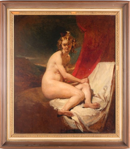Lot 41 - A 19th century English school, A naked artist...