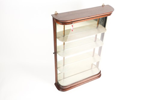 Lot 61 - An Edwardian mahogany framed mirror backed...