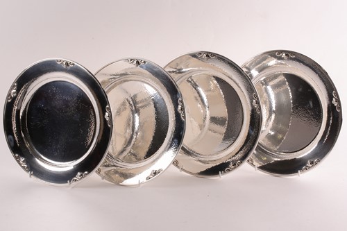 Lot 356 - Georg Jensen. A set of four Danish Georg...