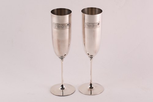 Lot 370 - A pair of commemorative limited edition silver...