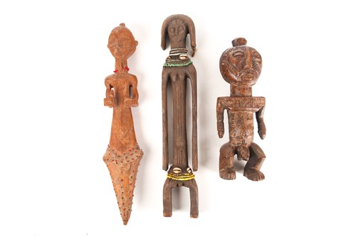Lot 213 - A Mumuye standing ancestor figure, Nigeria,...