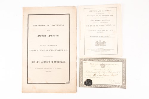 Lot 319 - Wellington, Arthur Wellesley, Duke of.] The...