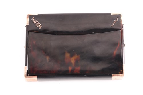 Lot 343 - An early 20th century rose gold mounted...