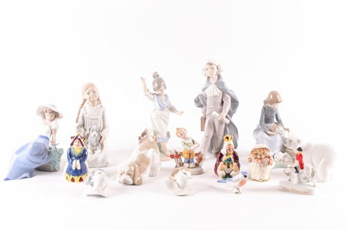 Lot 237 - A Lladro porcelain figure of a young male...
