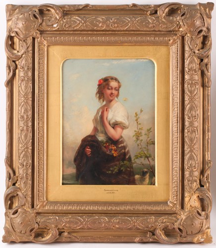 Lot 16 - Josephine Wood Colby (1862-1930), 'Springtime',...