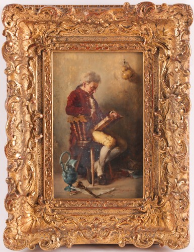 Lot 38 - Anton Laupheimer (1848-1927) German, a small...