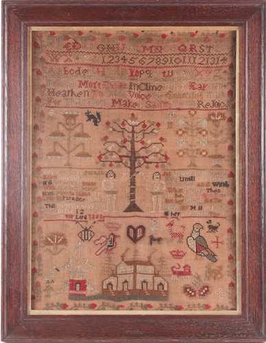 Lot 253 - A large Victorian 'Adam & Eve' pictorial...
