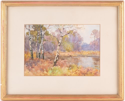 Lot 70 - Reginald T Jones, (1857-1920), a scene of...