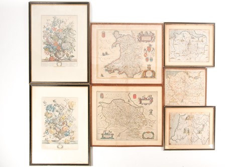Lot 96 - After Pieter Casteels, a pair of hand-coloured...
