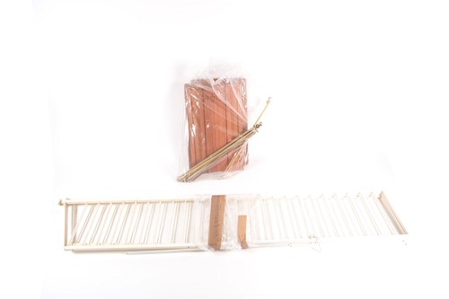 Lot 265 - A white-painted "Ladderax" adjustable shelving...