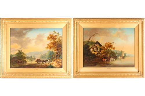 Lot 5 - Jan Van Os (1744-1808) Dutch, pastoral scenes,...