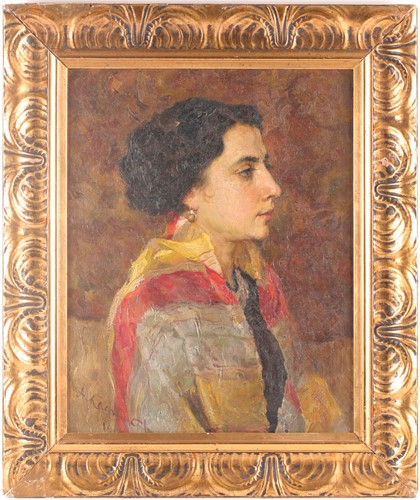Lot 18 - Alexei Vasilievich Kadnikov (b.1873), portrait...