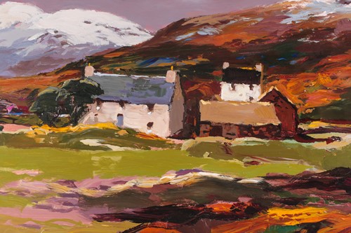 Lot 1 - Donald McIntyre, RCA, (1925-2009), Early snow,...