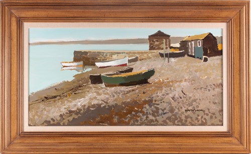 Lot 10 - Donald McIntyre, RCA, (1925-2009), Jetty Boats,...